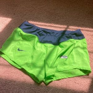 Seahawks X Nike athletic shorts